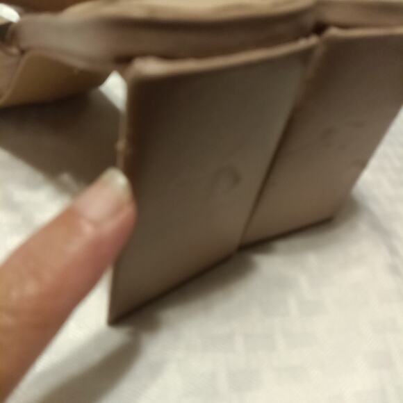 Vince Camuto Avangila Women's Leather Peep-Toe Heels Slingback Size 8 Brown - Picture 4 of 9